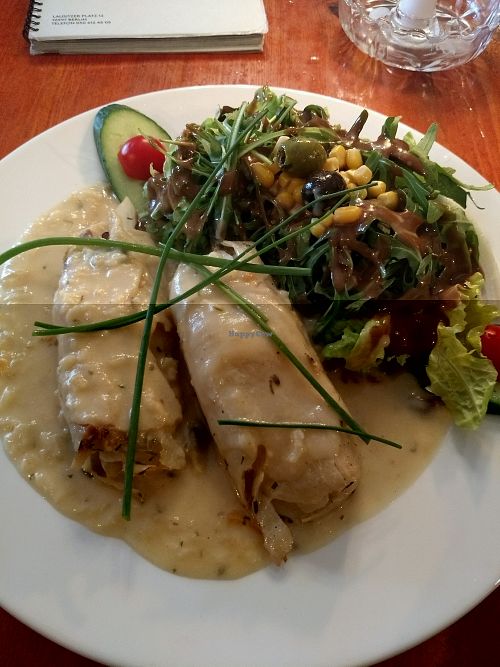 cabbage roulade at Cafe V in Berlin