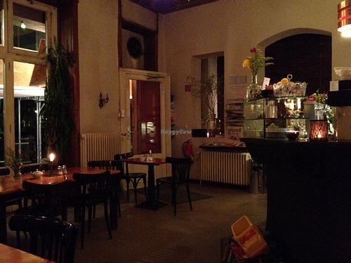 Inside at Cafe V in Berlin