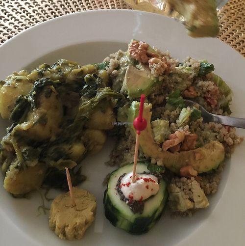 assiette du jour at Vegan Cafe in Casablanca