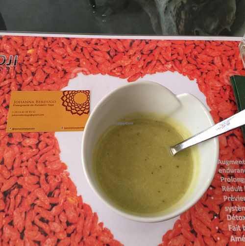 velouté de courgette  at Vegan Cafe in Casablanca