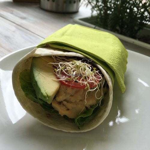 avocado wrap at Rebella Bex Cafe in Munich
