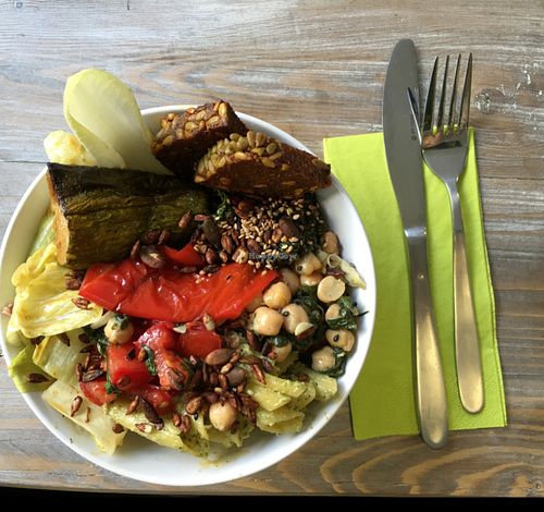 excellent (!) bowl at Rebella Bex Cafe in Munich