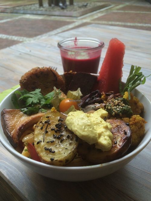 The very delicious bowl. Amazing!!! at Rebella Bex Cafe in Munich