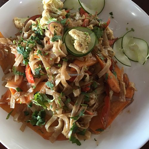 Pad Thai at Life House Organic Restaurant in La Fortuna
