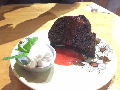 chocolate bunt cake at Saint Monday in Yackandandah