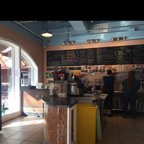 interior at The Juice Place in Charlottesville