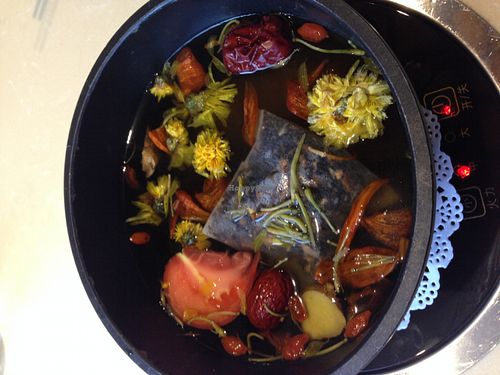 ... at Easy Zhilai Tea Pot Vegetarian Hot Pot in Lijiang