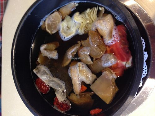 ... at Easy Zhilai Tea Pot Vegetarian Hot Pot in Lijiang