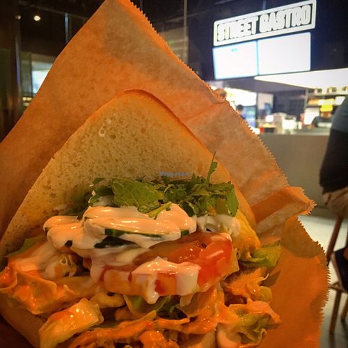 Seitan pita from Street gastro.  at 6K Foodmarket in Helsinki