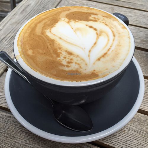 Soya latte at The Pudding Pantry in Nottingham