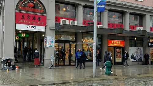 outside at China Palace in Bergen