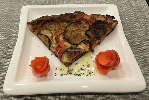 Top of my quiche... at La Vita e Vegan in Escaldes-engordany