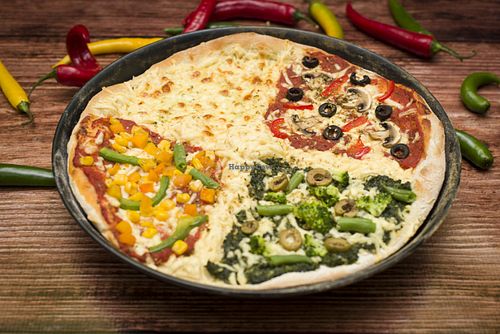 4 Pory Roq pizza at Cocina Verde in Krakow