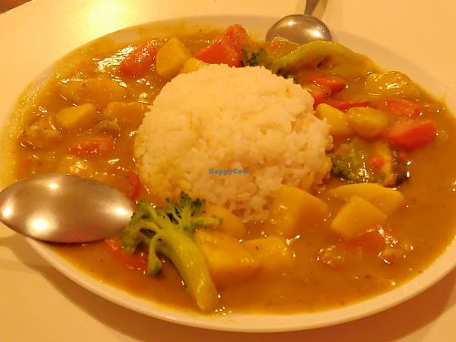 Veggie curry at Zhēn Sù Bǎo 珍素堡 - Jane's Burger in Yilan