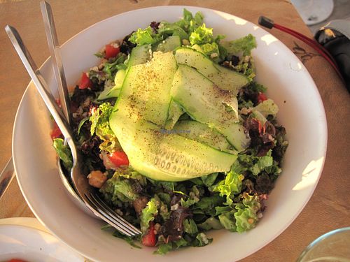 mediterran salad at MIRA in Paros