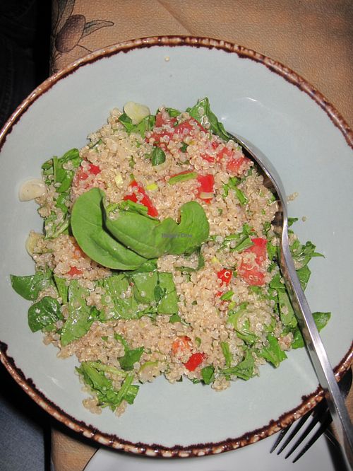 Quinoa salad at MIRA in Paros