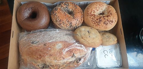 Delivery-bagels, cookies and sourdough bread at 5 & Dime Bagel Co. in Melbourne