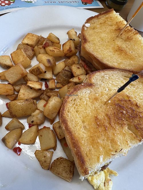 Vegan Breakfast Sammy  at The Cottage in La Jolla