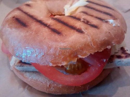 July 2016 visit - Full Scottish bagel at Kind Crusts in Glasgow