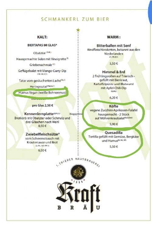 Vorspeisen at Blesius Garten in Trier