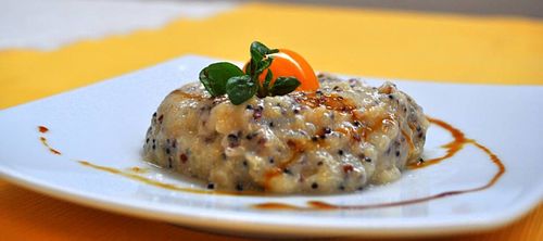 Sweet Quinoa Flan at Naturlandia in Lima