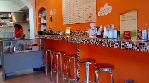 Interior at La Bottega Pizzeria in Sassari