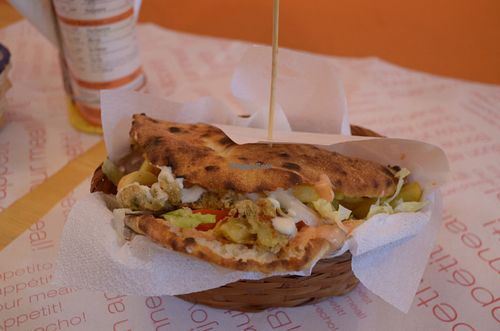 Vegan Panino (Veg Capriccio) at La Bottega Pizzeria in Sassari