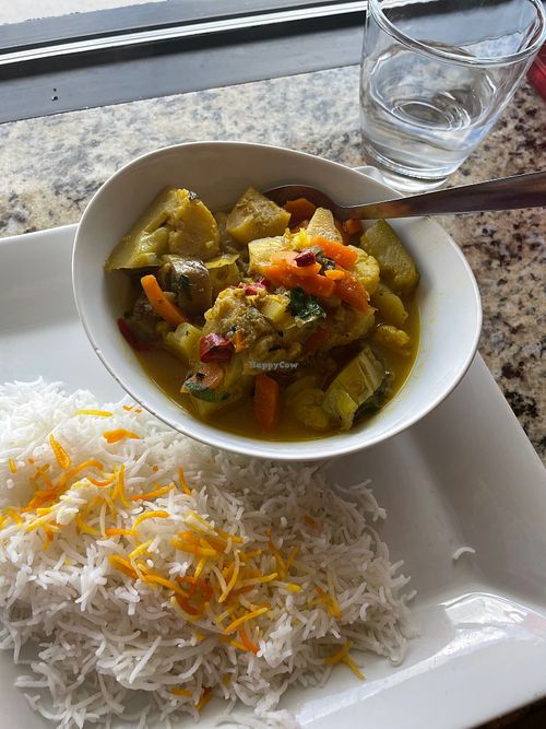 Mixed vegetable curry  at Silver Spoon Kabobs in Gaithersburg