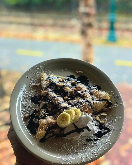 vegan dessert at Arsaga's at the Depot in Fayetteville