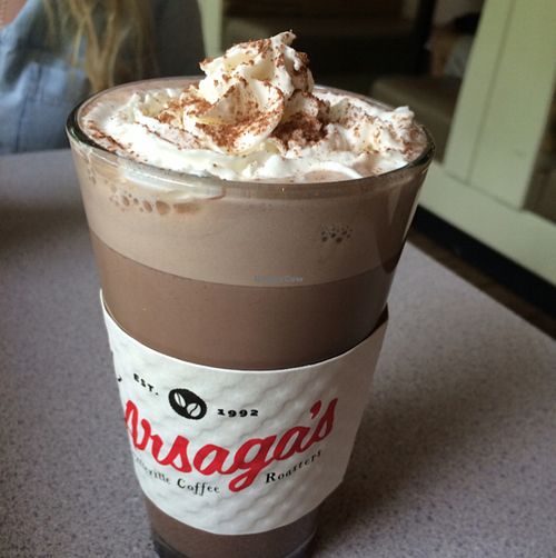 Hot Choclate at Arsaga's at the Depot in Fayetteville