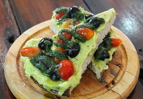 Avocado bread.  at Bubba's - Ban Tai in Koh Phangan