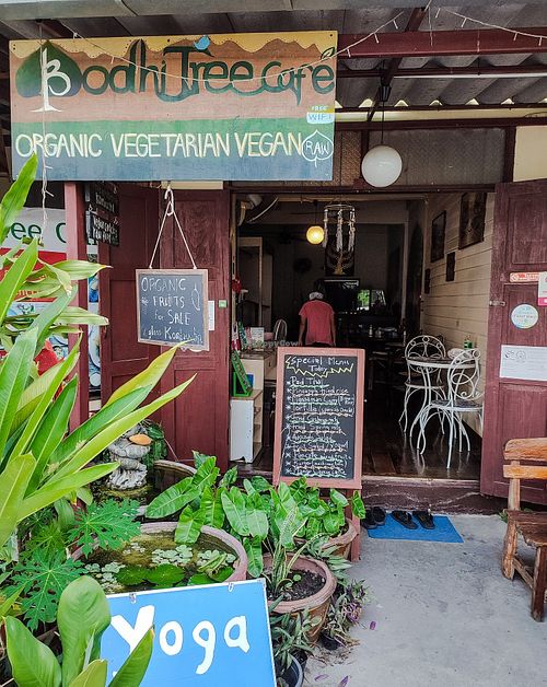 Entrance at Bodhi Tree Cafe in Chiang Mai