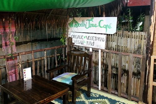 Bodhi Tree terrace.  at Bodhi Tree Cafe in Chiang Mai