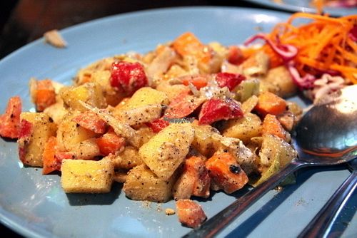 Potato salad.  at Bodhi Tree Cafe in Chiang Mai