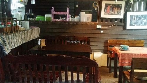 inside area at Bodhi Tree Cafe in Chiang Mai