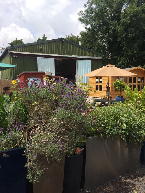 the cafe and shop at Castle Farm Cafe in Bath