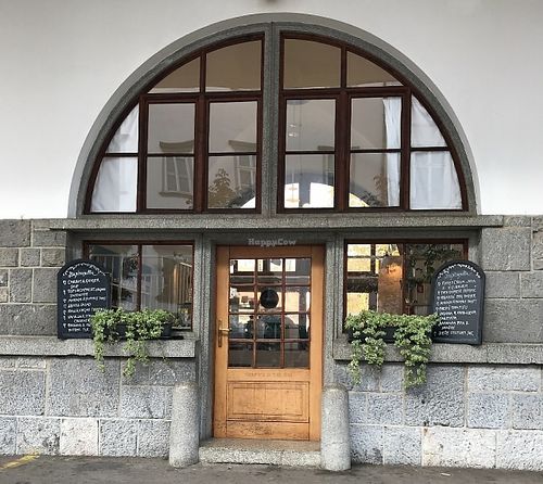 lovely entrance Arkade bistro at Barbarella Arkade in Ljubljana