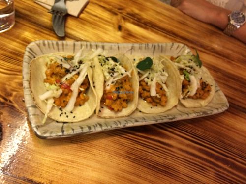 Tacos at La Encomienda in Madrid