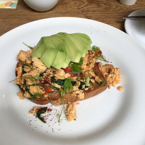 tofu scramble at Waterloo Tea in Cardiff