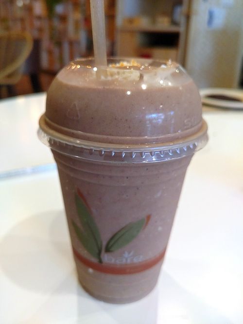 Coffee smoothie at Manna Life Food in Miami