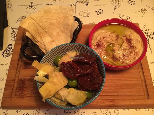 Hummus  at Manna Manna in Brasov