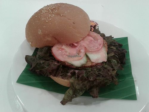Vegan burger at Healthy Farm - Dien Bien Phu District 3 in Ho Chi Minh City