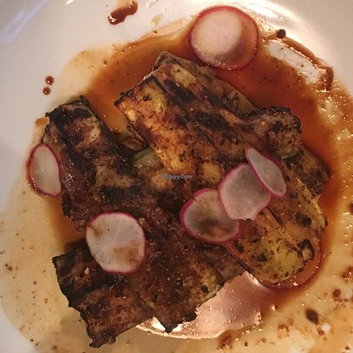 miso grilled zucchini at Grain in Allentown