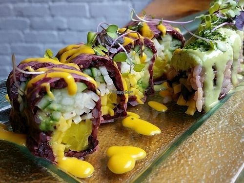 assorted sushi at Acai Berry in Brooklyn