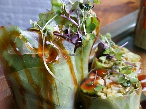 vegan wrap at Acai Berry in Brooklyn