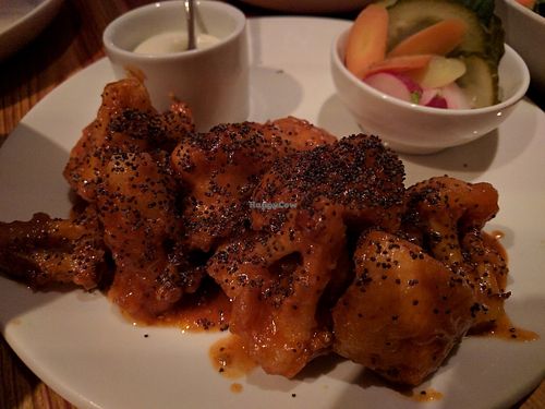Cauliflower tempura with steamed buns & house pickles  at Nix in New York City