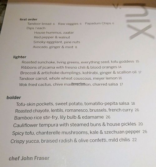 Ask for the vegan menu at Nix in New York City