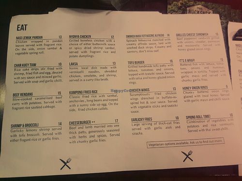 Menu currently has one vegan option but they are planing to expand  at Wrong Place in Kuching