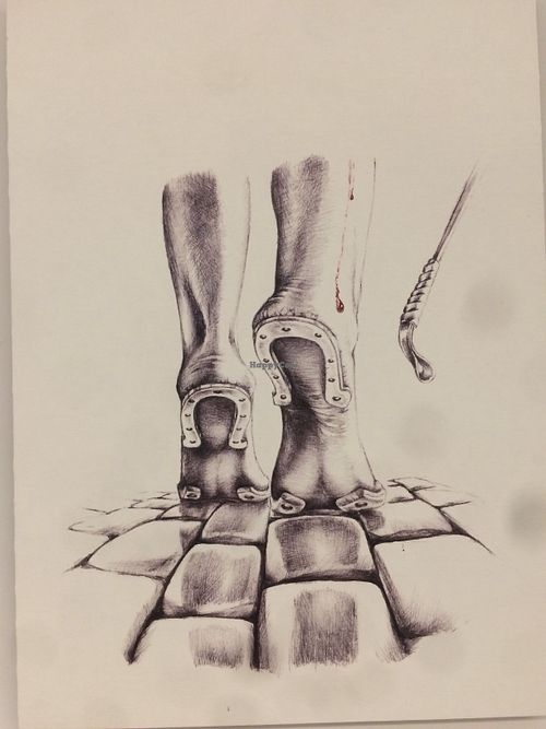 Art piece  at Wani Vegan Bakery in Rome