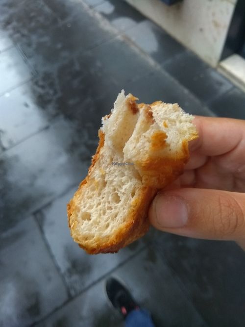 Inside the Cornetto (1,50euros) at Wani Vegan Bakery in Rome